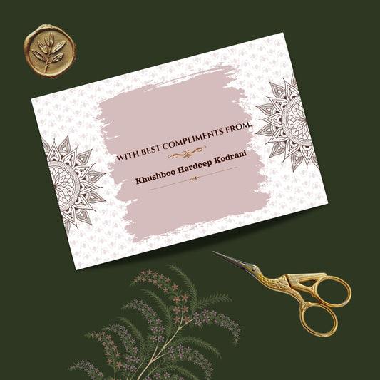 Personalized Customized Mandala Theme Designer Pocket Shagun Cover