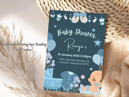 Elegant Invitation Template | Classic Luxury Editable Invite | Instant Download Printable Card