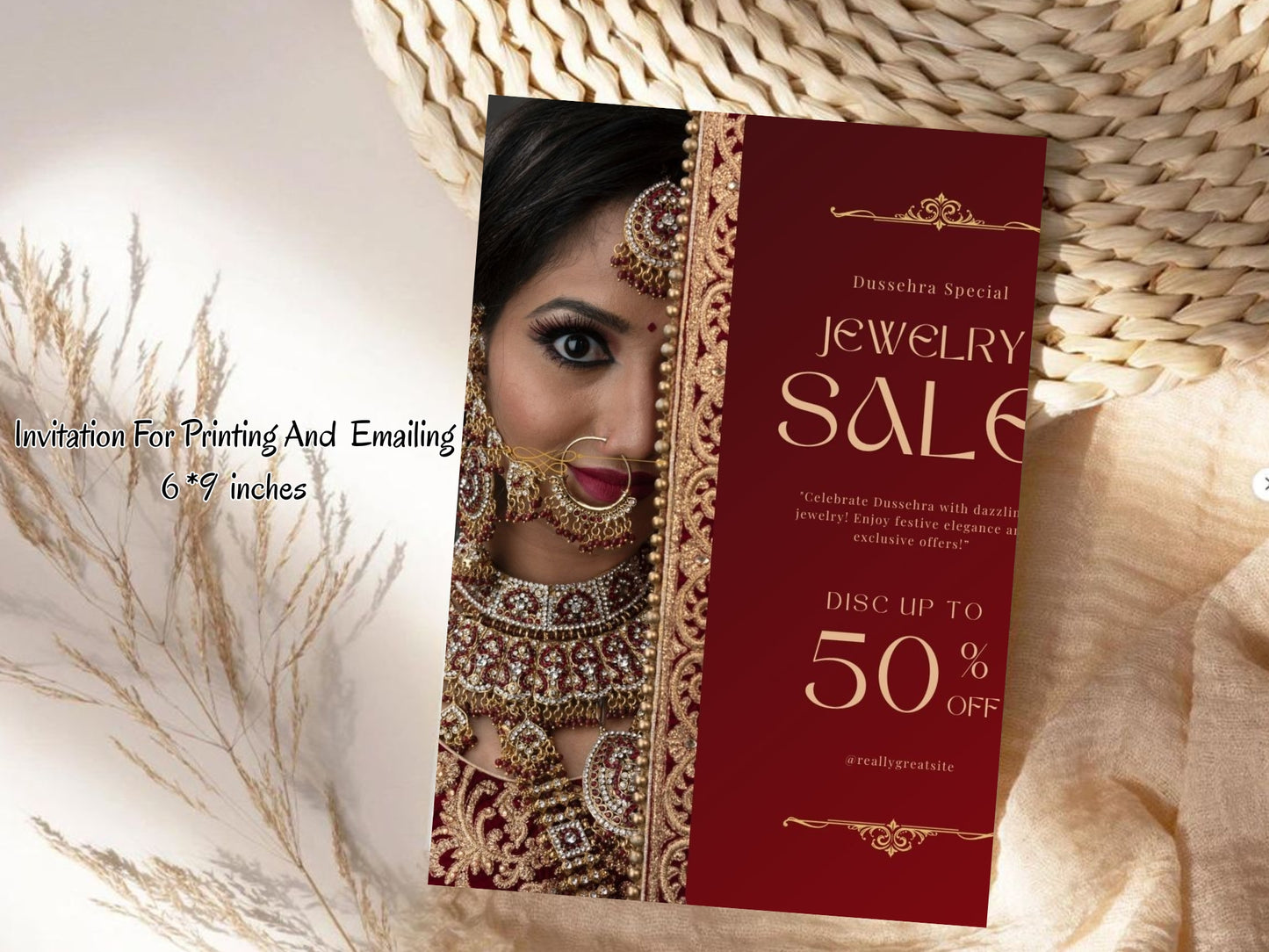 Luxury Grand Opening Card Template | Elegant Gold Business Launch Invitation | Premium Printable & Editable Design