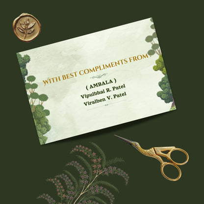 Personalized Customized  Simple & Elegant Theme Designer Pocket Shagun Cover