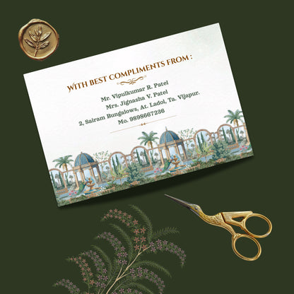 Personalized Customized Royal Theme Designer Pocket Shagun Cover