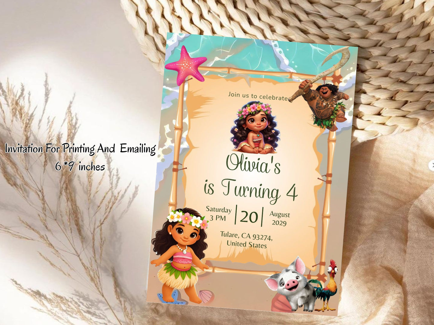 Ocean Theme Birthday Invitation | Under the Sea Digital Party Invite