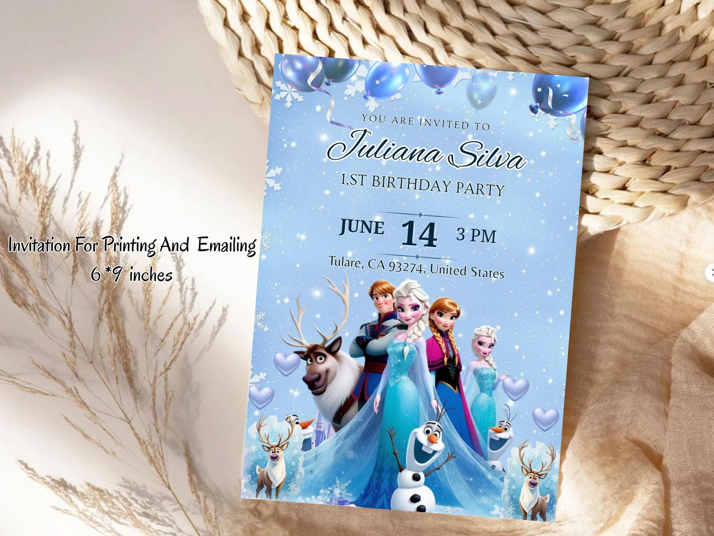 Barbie Dolls Theme Birthday Invitation –  Girls Party Invite