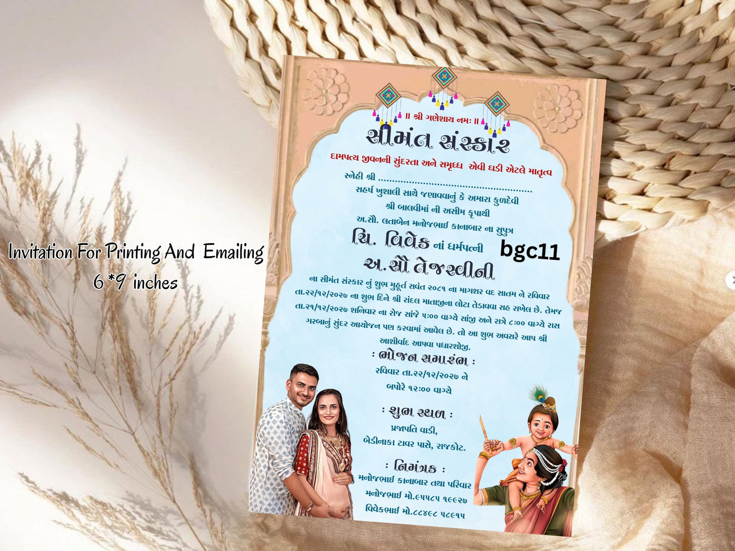 Royal Theme Baby Shower Card – Elegant Gold Crown Baby Greeting