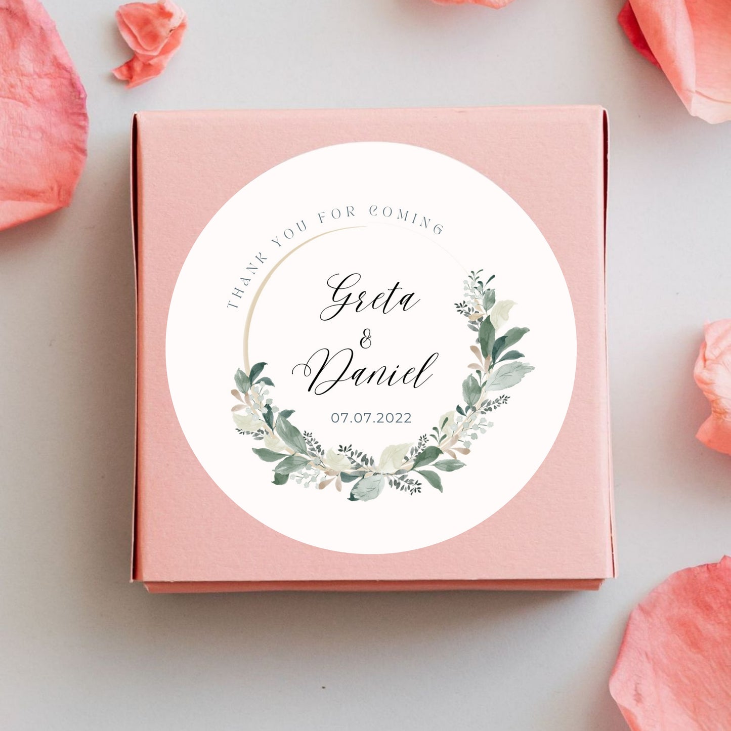 Elegant Floral Vinyl Sticker – Minimal Botanical Aesthetic sto