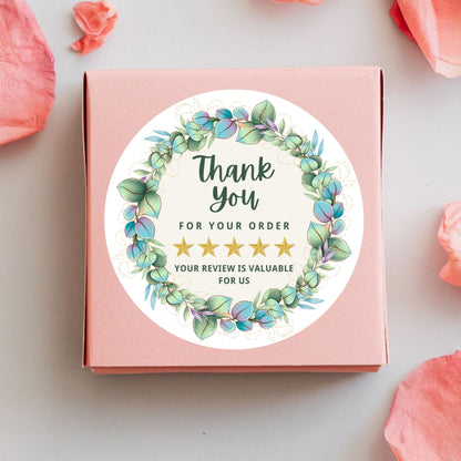 Beautiful Floral Theme Vinyl Sticker – Elegant Botanical Stickers