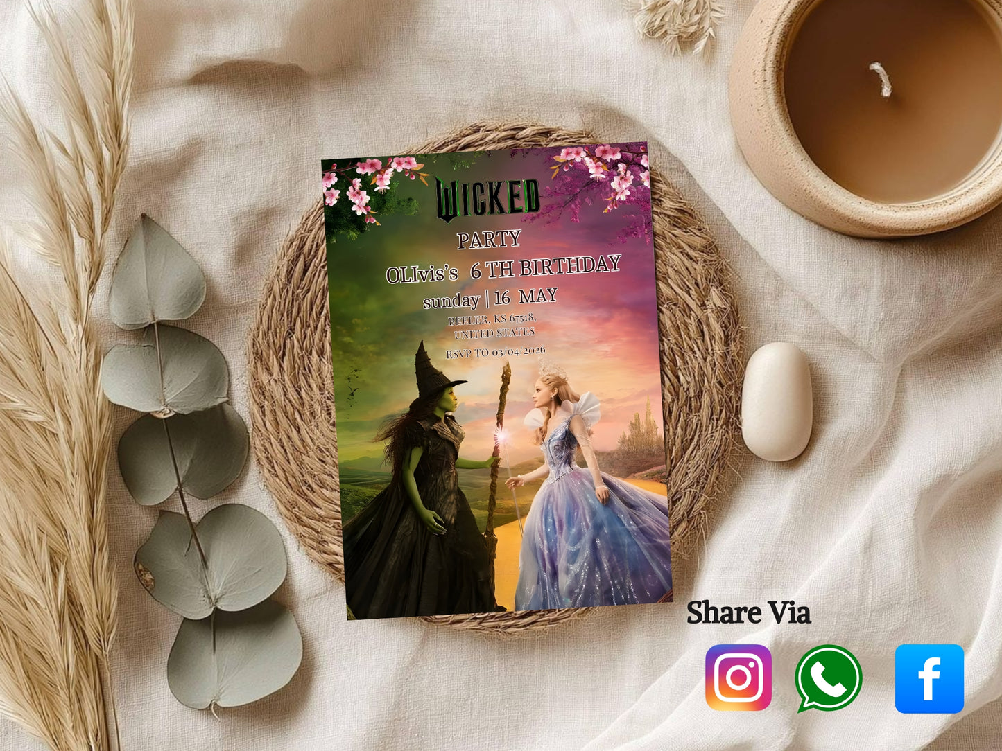 Angel vs Enemy Theme Birthday Invitation Card – Fun Battle Party Invite