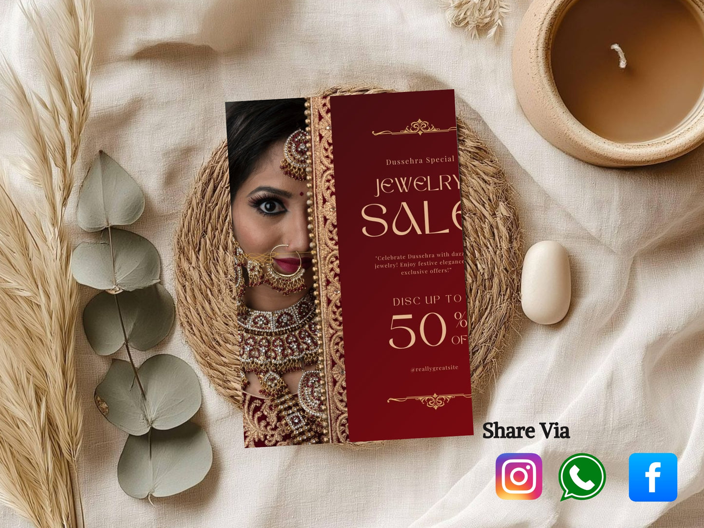 Luxury Grand Opening Card Template | Elegant Gold Business Launch Invitation | Premium Printable & Editable Design