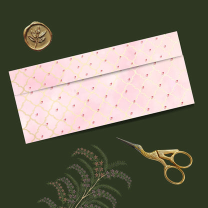 Pink Elegant Shagun Cover – Luxury Wedding Money Envelope for Shadi & Festive Gifting