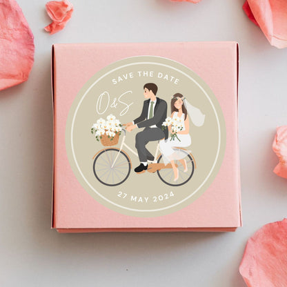 Elegant Simple Wedding Sticker Design | Luxury Custom Wedding Logo Sticker | Bridal Favor & Premium Packaging Label