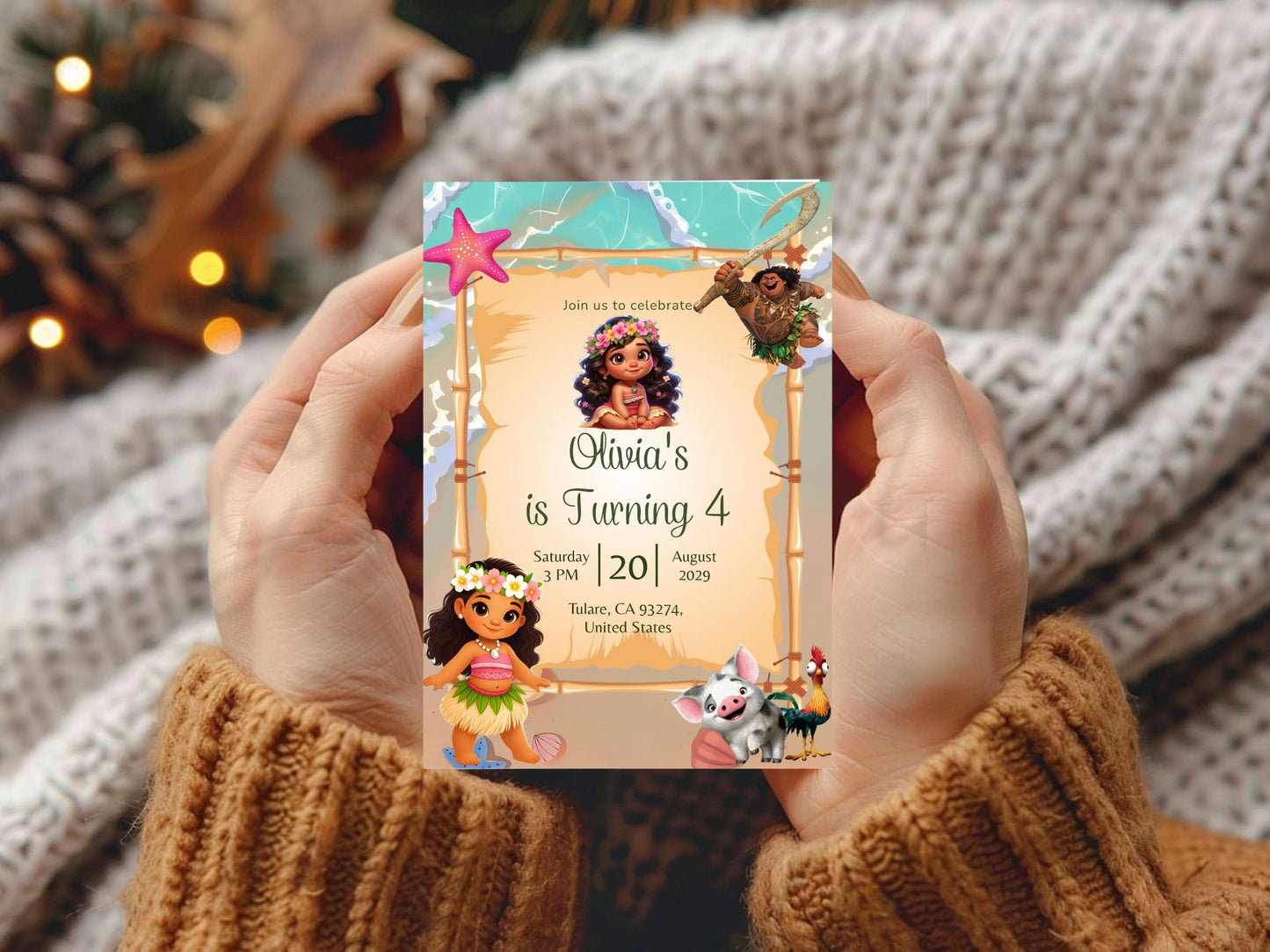 Ocean Theme Birthday Invitation | Under the Sea Digital Party Invite