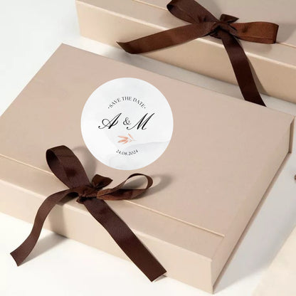Simple Elegant Sticker Design | Minimal Custom Logo Sticker | Luxury Packaging Label for Small Business & Events