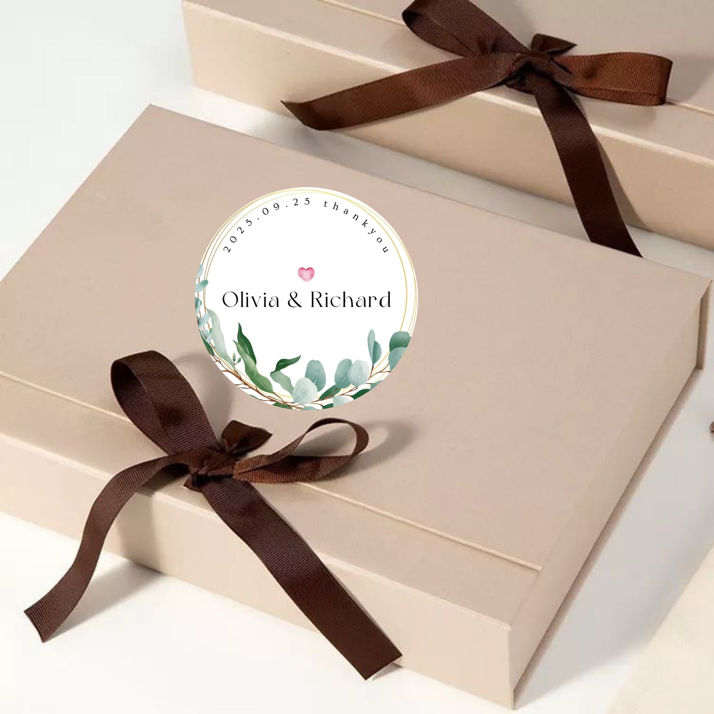 Simple Elegant Theme Sticker Design | Minimal Luxury Custom Logo Sticker | Wedding Favor, Business Packaging Label