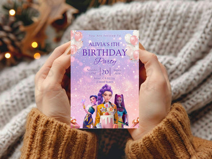 Enemy Doll Theme Birthday Invitation Card – Spooky & Fun Party Invite