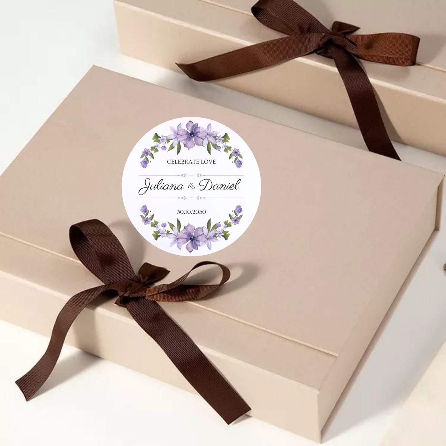 Elegant Floral Vinyl Sticker – Minimal Botanical Aesthetic Sticker