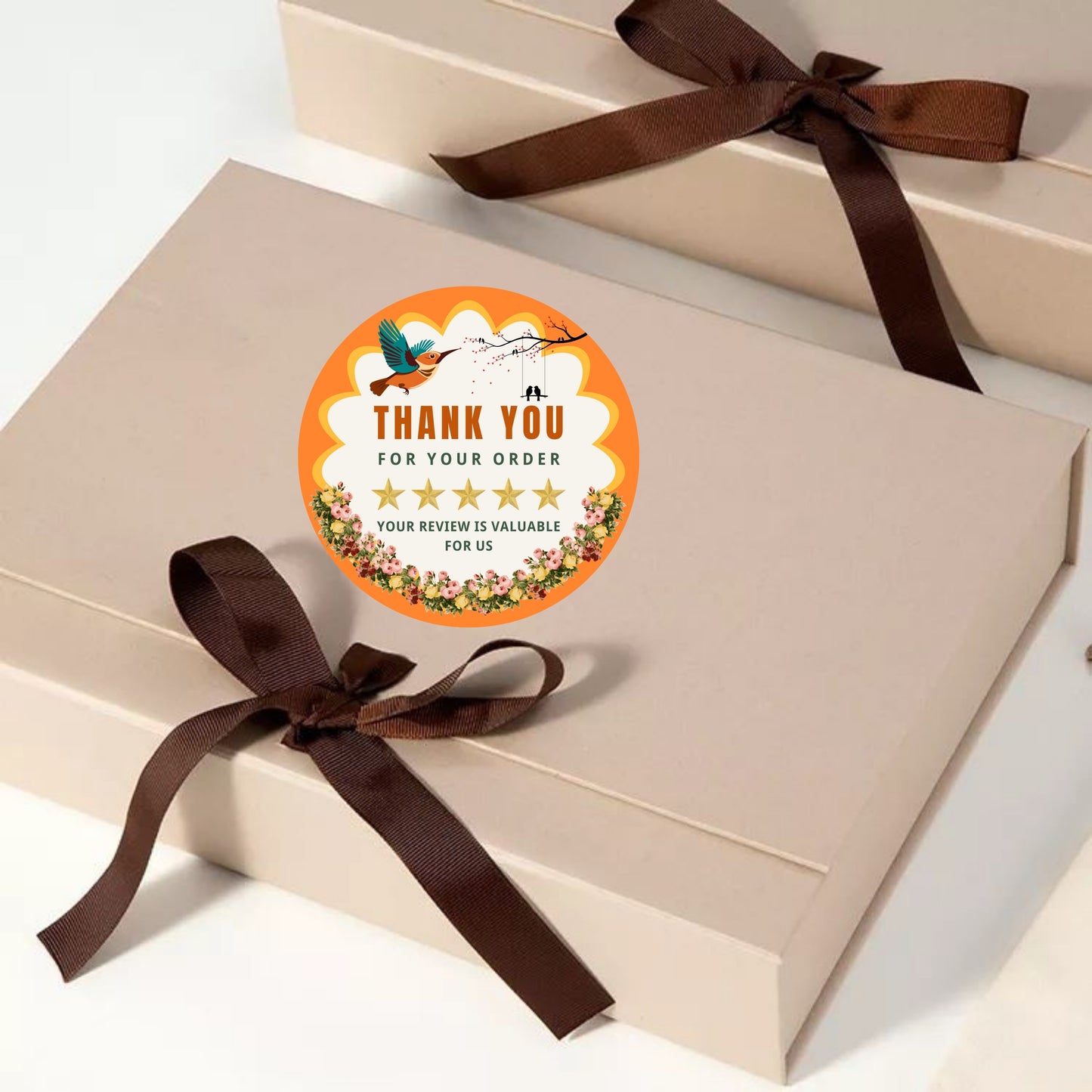 Beautiful Floral Vinyl Sticker – Elegant Botanical Aesthetic stickers