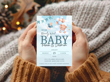 Minimal Theme Digital Invitation Card | Elegant Modern Editable Invite