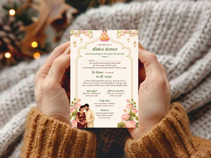 Royal Elegant Baby Shower Card – Luxury Gold Floral Baby Greeting