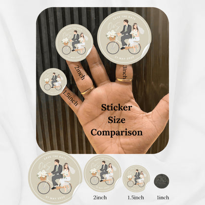 Elegant Simple Wedding Sticker Design | Luxury Custom Wedding Logo Sticker | Bridal Favor & Premium Packaging Label