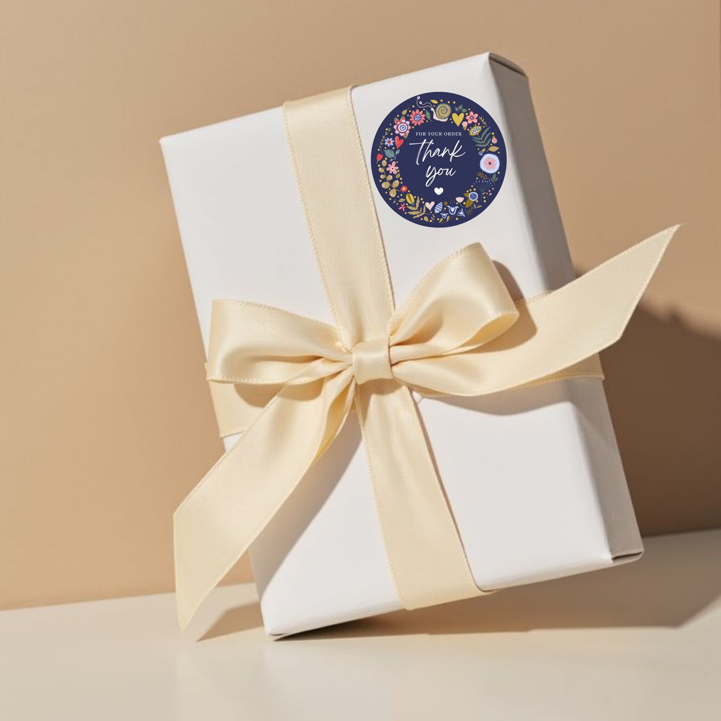 Elegant Floral Vinyl Sticker – Minimal Botanical Stickers