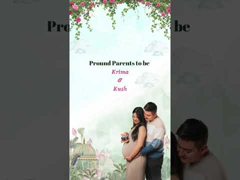 Floral Krishna Theme Baby Shower Invitation Video | Little Krishna Floral Digital Baby Shower Invite | Traditional Hindu E-Invite (Copy)