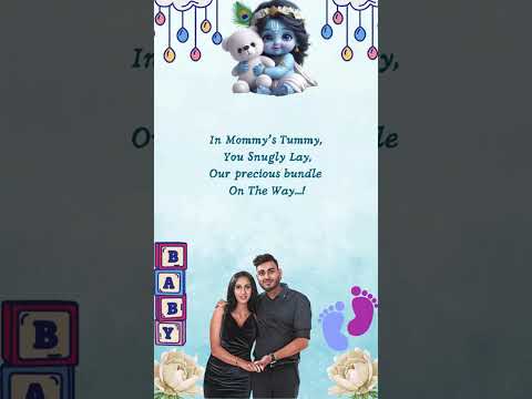 Little Krishna Theme Baby Shower Invitation Video | Bal Krishna Digital Baby Shower Invite | Traditional Hindu E-Invite