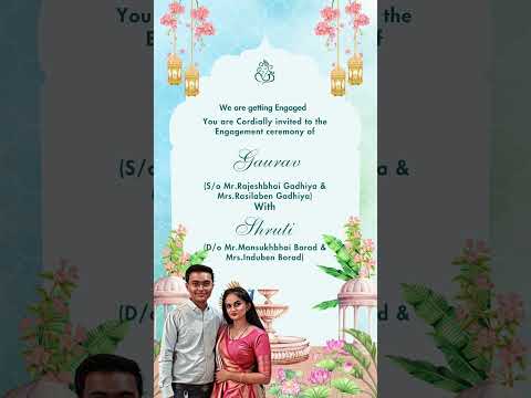 Floral Minimal Chandla Vidhi Invitation Video | Simple Elegant Floral Ceremony Digital Invite | Modern Indian E-Invite 🌸✨