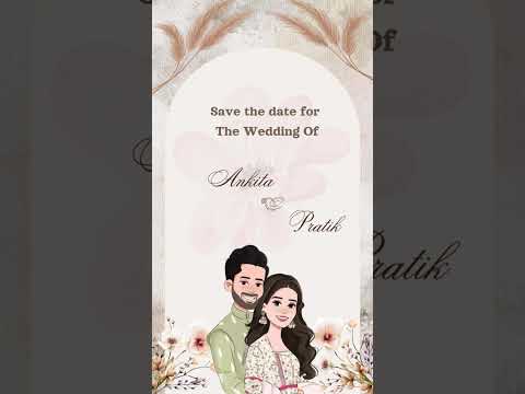 Elegant Theme Save The Date Video Invitation | Premium Digital Announcement