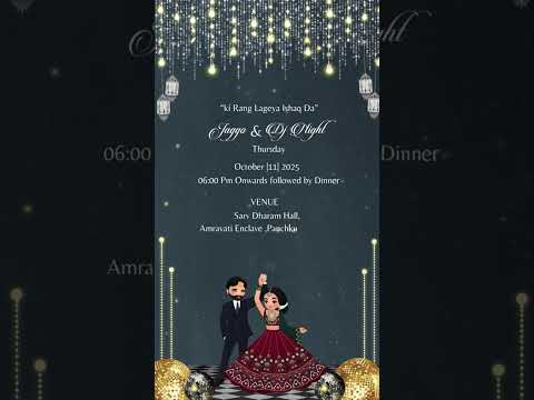 Royal Theme Wedding Invitation Video | Luxury Digital Wedding Invite | Custom E-Card