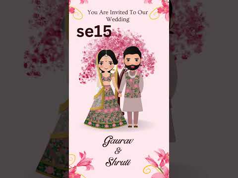 Pink Floral Save The Date Video Invitation | Elegant Digital Announcement