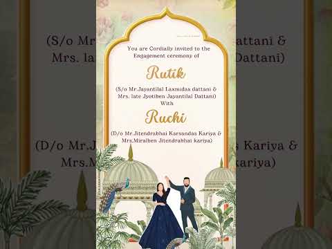 Traditional Theme Chandla Vidhi Invitation Video | Classic Indian Ceremony Digital Invite | Elegant E-Invite