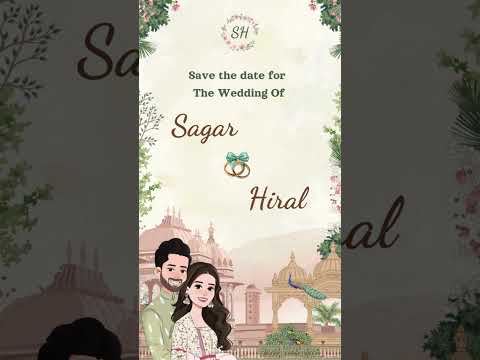 Elegant Theme Save The Date Video Invitation | Luxury Digital Announcement