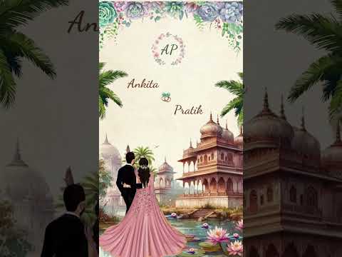 Royal Floral Save the Date Video | Grand Luxury Wedding Invitation