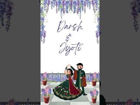 Floral Elegant Theme Reception Video – Luxury Floral Wedding Reception Background, Romantic Couple Event Display Video