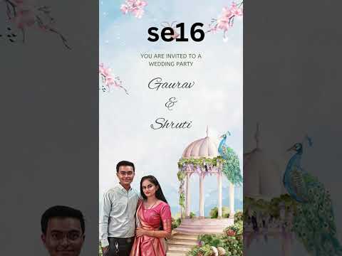 Floral Elegant Theme Save The Date Video Invitation | Luxury Digital Announcement