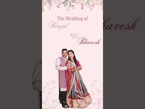 Pink Floral Theme Save The Date Video Invitation | Elegant Digital Announcement