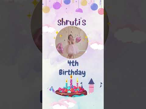 Princess Theme Birthday Invitation Video | Royal Princess Digital Birthday Invite | Girls Party E-Invite