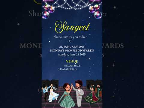 Elegant Minimal Theme Wedding Invitation Video | Modern Minimalist Digital Wedding Invite