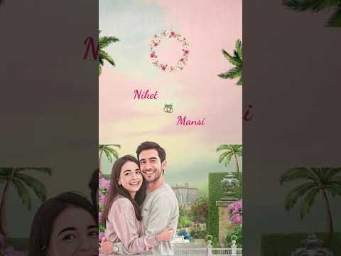 Royal Floral Save the Date Video | Luxury Wedding Digital Invitation