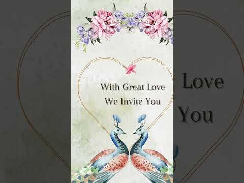 Floral Elegant Chandla Vidhi Invitation Video | Elegant Floral Ceremony Digital Invite | Traditional E-Invite