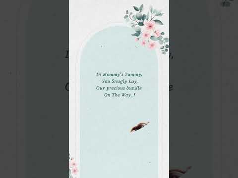 Floral Elegant Baby Shower Invitation Video | Classy Floral Digital Baby Shower Invite | Beautiful E-Invite