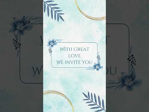 Minimal Elegant Theme Reception Video – Luxury Minimalist Wedding Reception Background, Modern Romantic Couple Event Display Video