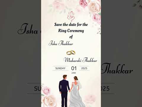 Floral Elegant Chandla Vidhi Invitation Video | Elegant Floral Ceremony Digital Invite | Traditional E-Invite