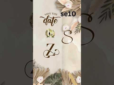 Floral and Elegant Theme Save The Date Video Invitation | Luxury Digital Announcement