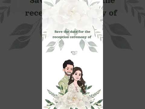 Elegant Theme Save The Date Video Invitation | Premium Digital Announcement