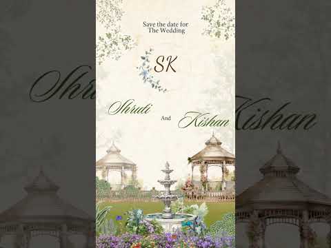 Elegant Save the Date Wedding Video | Luxury Digital Invitation