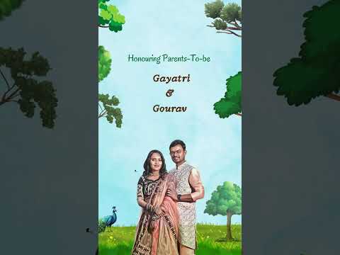 Lord Ram Theme Baby Shower Invitation Video | Shree Ram Digital Baby Shower Invite | Traditional Hindu E-Invite
