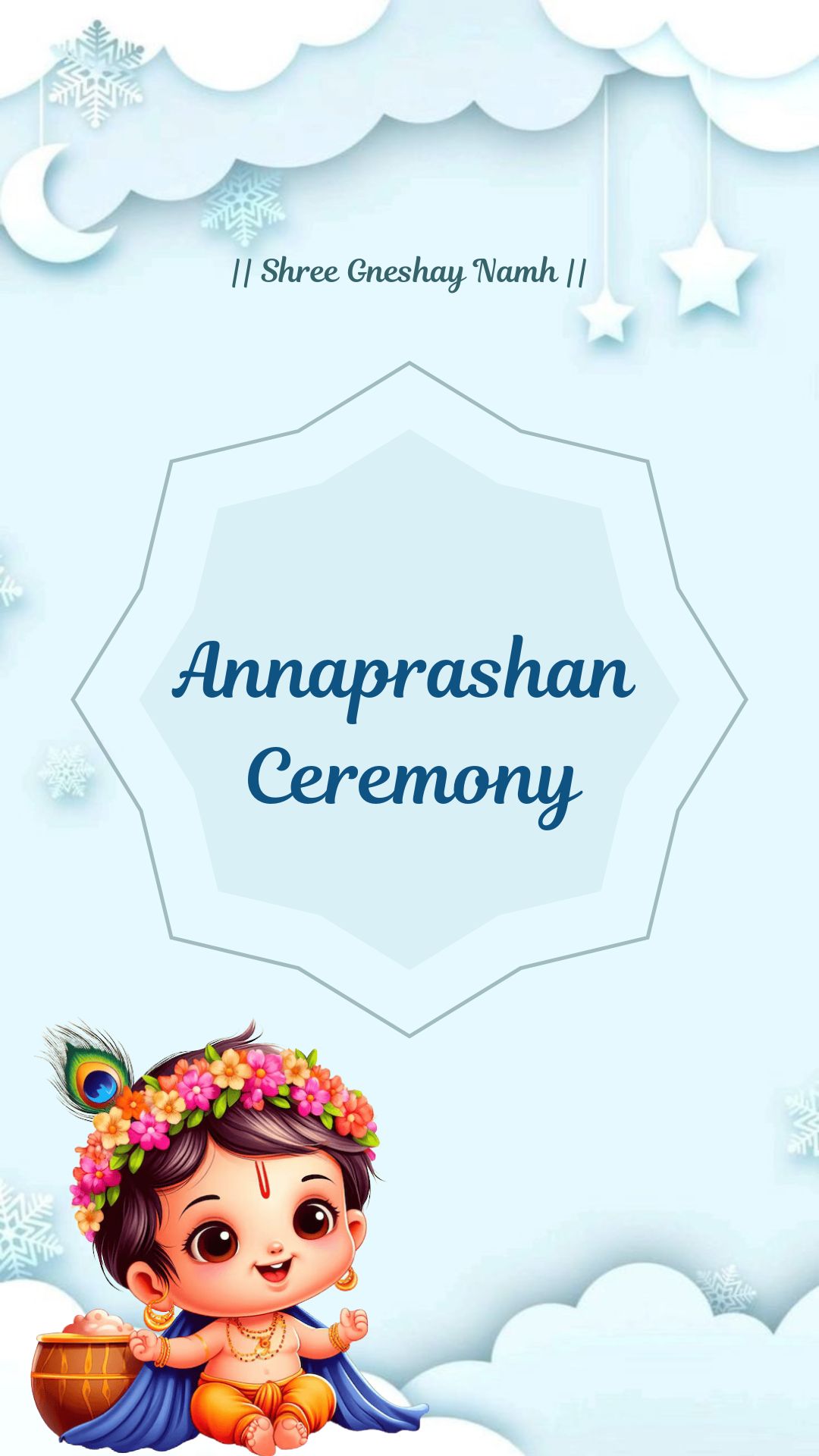 Custom Annaprashan Invitation Video – Stunning Digital Invite in 24H