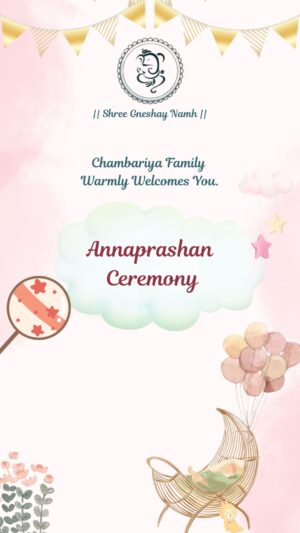 Digital Annaprashan Invitation video By Digiart Invitation Start From 799 Only