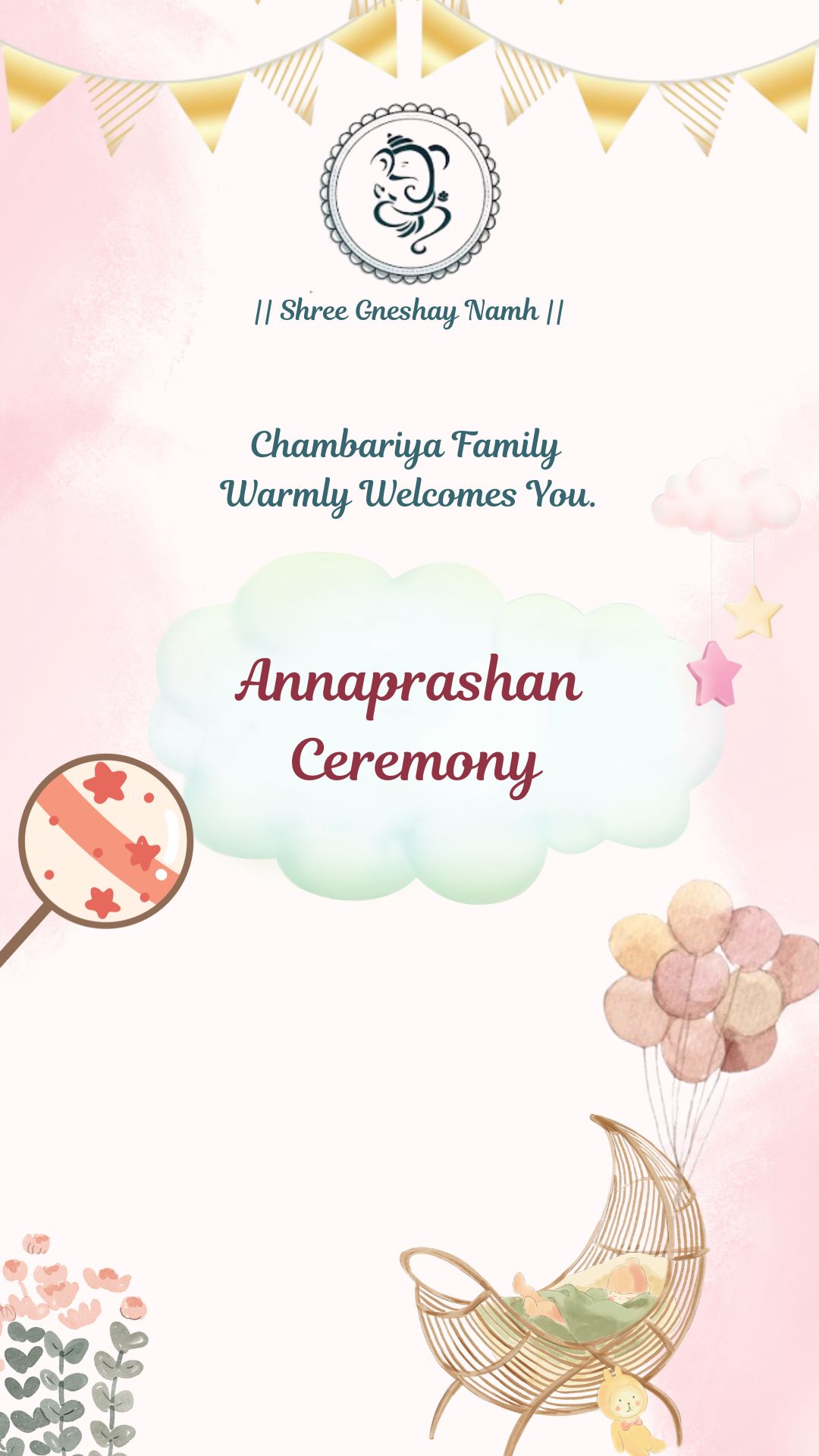 Digital Annaprashan Invitation video By Digiart Invitation Start From 799 Only